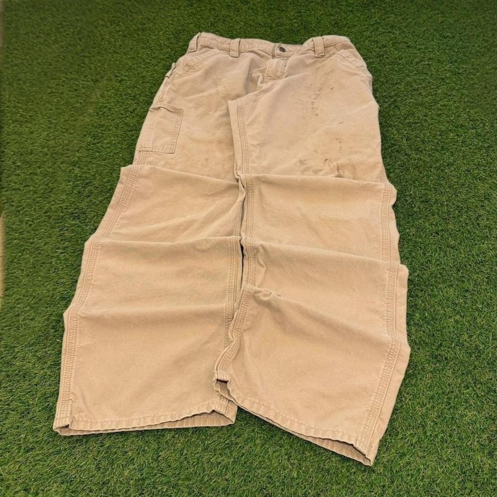 Carhartt tan carpenter pants Size 36x 34 relaxed straight